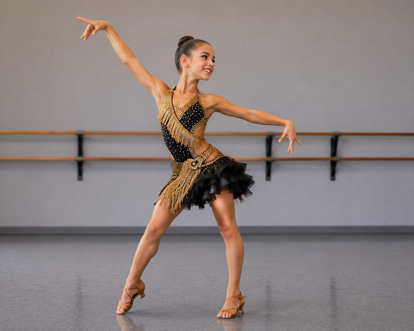 Dancer in a ballroom dance class at Diamond Dance Complex in Pembroke Pines