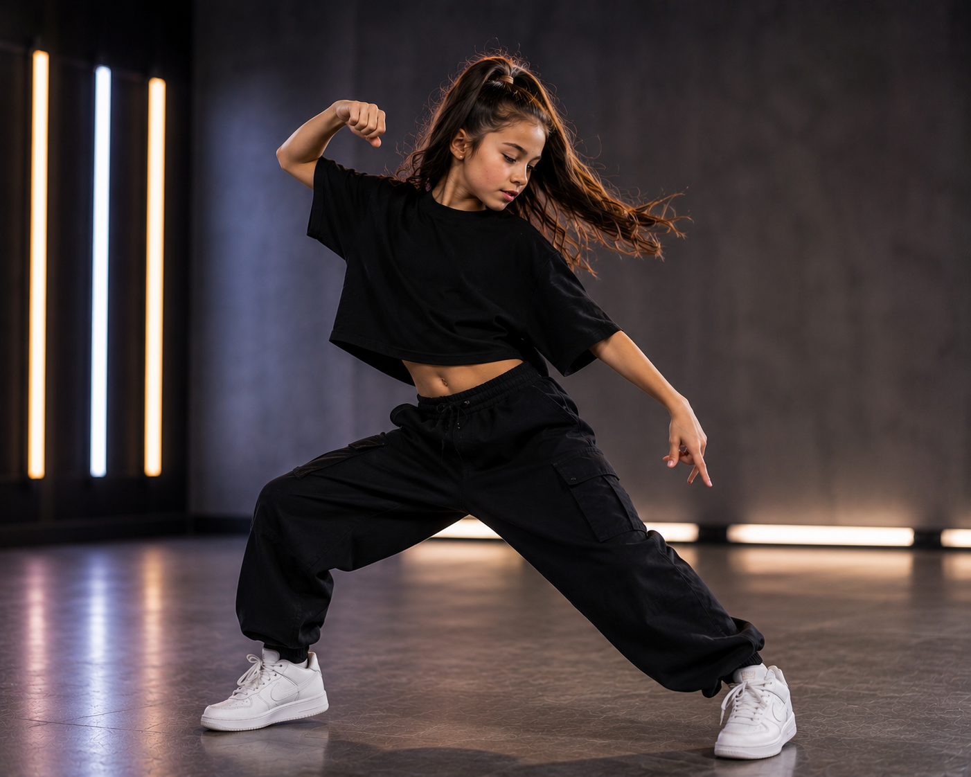 Dancer in a hip hop class at Diamond Dance Complex in Pembroke Pines